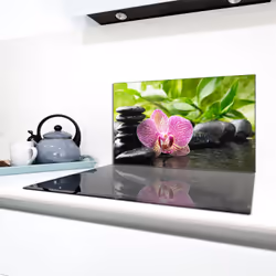 Plaque De Protection En Verre Pour Poêle 90x52 Orchidea - Vue supplémentaire 2