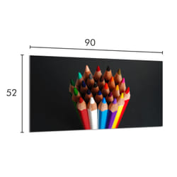 Plaque De Protection En Verre Pour Poêle 90x52 Coloré