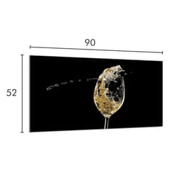 Protection De Cuisinière En Verre 90x52 Vin