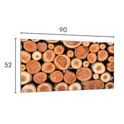 Plaque De Protection En Verre Pour Poêle À Bois 90x52