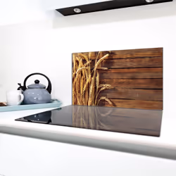 Protection De Plaque De Cuisson En Verre 90x52 Blé - Vue supplémentaire 2