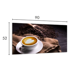 Protection De Plaque De Cuisson En Verre 90x52 Café