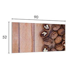 Protection De Plaque De Cuisson En Verre 90x52 Noyer