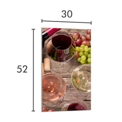 Planche À Découper En Verre 30x52 Vin
