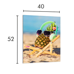 Planche À Découper En Verre 40x52 Ananas