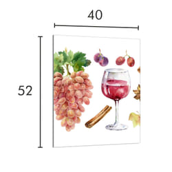 Planche À Découper En Verre 40x52 Vin