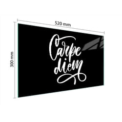 Planche À Découper En Verre 52x30 Noire