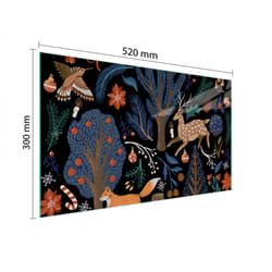 Planche À Découper En Verre 52x30 Animaux