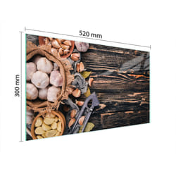 Planche À Découper En Verre 52x30 Alimentaire