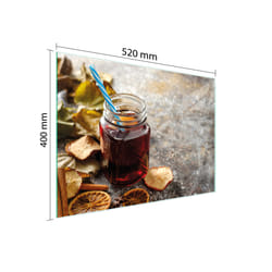 Planche À Découper En Verre 52x40 Alimentaire