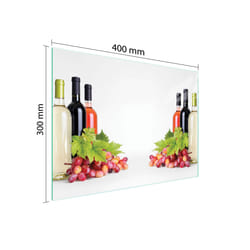 Planche À Découper En Verre 40x30 Vin