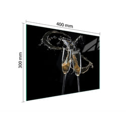 Planche À Découper En Verre 40x30 Vin