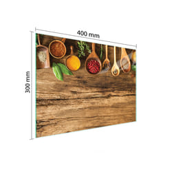 Planche À Découper En Verre 40x30 Épices