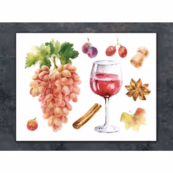 Planche À Découper En Verre 40x30 Vin - Vue supplémentaire 2