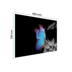 Planche À Découper En Verre 40x30 Papillon