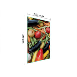 Planche À Découper En Verre 35x52 Légumes