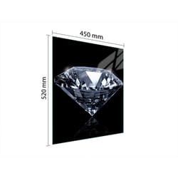 Planche À Découper En Verre 45x52 Diamant