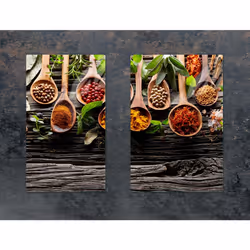 Plaque De Protection En Verre Pour Cuisine 65x52 Épices - Vue supplémentaire 2
