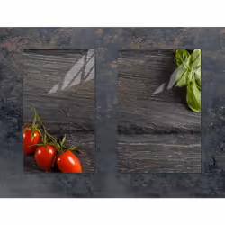 Plaque De Protection En Verre Pour Cuisine 65x52 Tomates - Vue supplémentaire 2