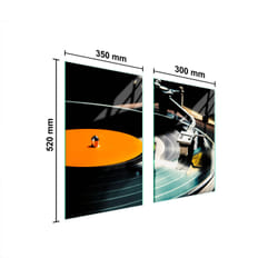 Panneau De Protection En Verre Pour Cuisine 65x52 Vinyle