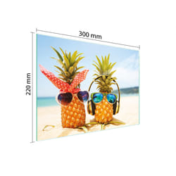 Planche À Découper En Verre 30x22 Ananas