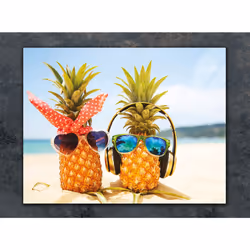 Planche À Découper En Verre 30x22 Ananas - Vue supplémentaire 2