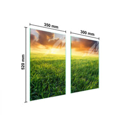 Plaque De Protection En Verre Pour Cuisine 65x52 Vue
