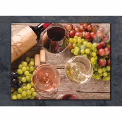 Planche À Découper En Verre 30x22 Vin - Vue supplémentaire 2