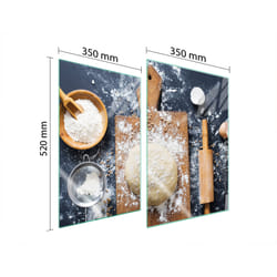Plaque De Protection En Verre Pour Cuisine 2x35x52 Cuisine