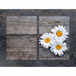 Plaque De Protection En Verre Pour Cuisine 2x35x52 Daisy - Vue supplémentaire 2