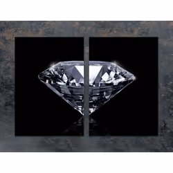 Plaque De Protection En Verre Pour Cuisine 2x35x52 Diamant - Vue supplémentaire 2