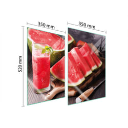 Plaque De Protection En Verre Pour Cuisine 2x35x52 Pastèque