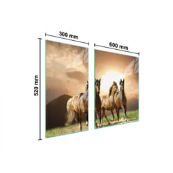 Plaque De Protection En Verre Pour Poêle 90x52 Chevaux