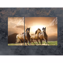 Plaque De Protection En Verre Pour Poêle 90x52 Chevaux - Vue supplémentaire 2