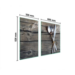 Plaque De Protection En Verre Pour Cuisinière 90x52 Couverts