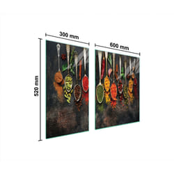 Plaque De Protection En Verre Pour Poêle 90x52 Épices