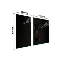 Plaque De Protection En Verre Pour Poêle 90x52 Koza