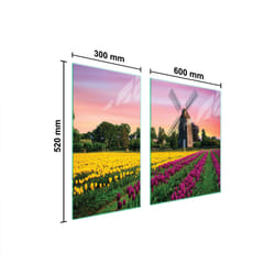 Plaque De Protection En Verre Pour Poêle 90x52 Meadow