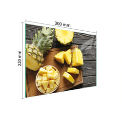 Planche À Découper En Verre 30x22 Ananas