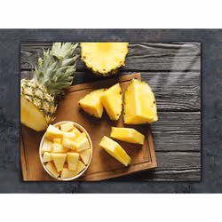 Planche À Découper En Verre 30x22 Ananas - Vue supplémentaire 2