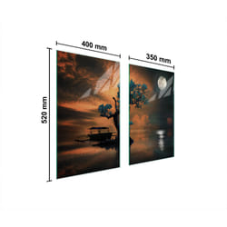 Plaque De Protection En Verre Pour Poêle 75x52 Tree