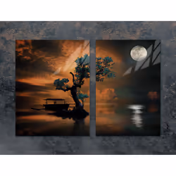 Plaque De Protection En Verre Pour Poêle 75x52 Tree - Vue supplémentaire 2