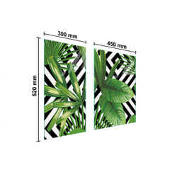 Plaque De Protection En Verre 75x52 Feuilles