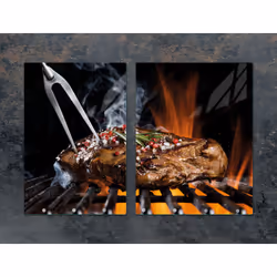 Plaque De Protection En Verre Planche 75x52 Grill - Vue supplémentaire 2