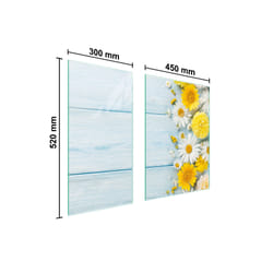 Plaque De Protection En Verre 75x52 Camomille