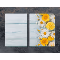 Plaque De Protection En Verre 75x52 Camomille - Vue supplémentaire 2