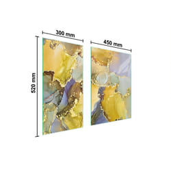 Panneau De Protection En Verre 75x52 Marbre
