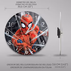 ERT Group LCMWCSPIDERM002 wall/table clock Horloge murale numérique Cercle Multicolore