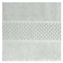 Eurofirany Caleb 02, Argent, Monochromatique, Rectangulaire, Coton, 50 x 70 cm