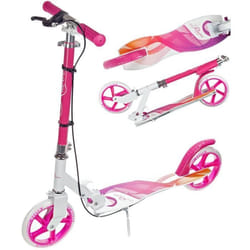 Trottinette - RAVEN - Anabel - Roues 200mm - Frein à main - Rose/Orange